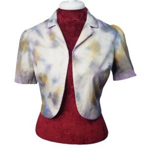 Hand Dyed Short Sleeve Bolero Jacket size M